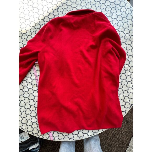 J.Crew Factory Red Cotton Sweater Blazer Size L 100% Cotton - Picture 3 of 7
